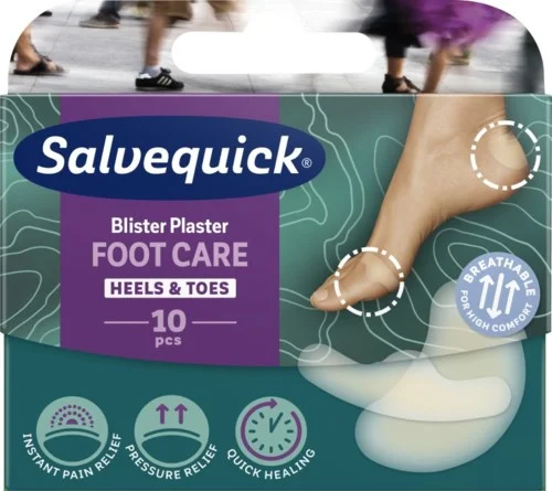 Salvequick Blister Plaster Heels & Toes 10 pcs v:4584956