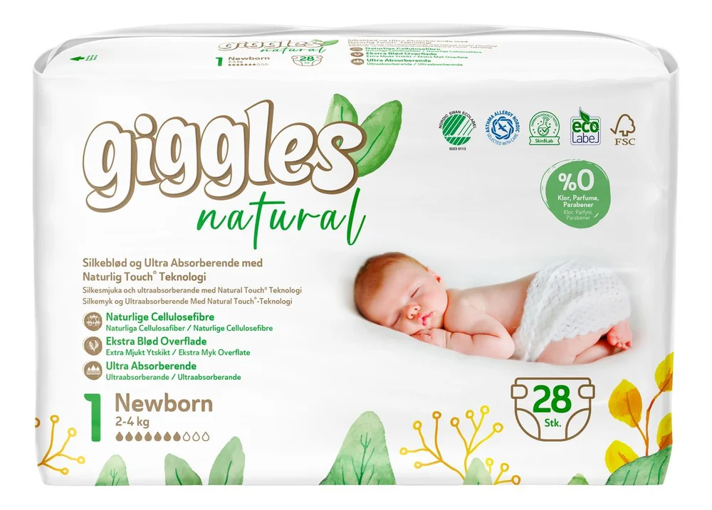 Giggles Newborn 2-4 kg – 28 stk. v:8289388 Giggles Newborn 2-4 kg – 28 stk. v:8289388